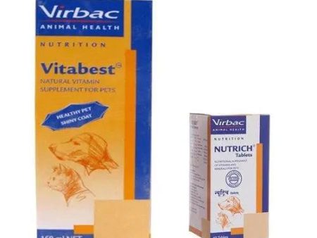 Vitabest Natural Vitamin Supplement with Vibac Nutrich - Pack of 60 Tablets Discount