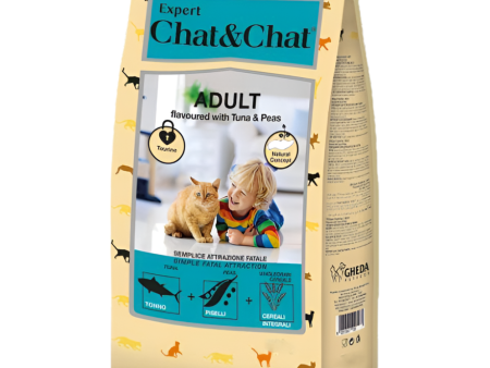 GHEDA- Chat & Chat Adult Cat Food ًWith Tuna & Peas 2kg Hot on Sale