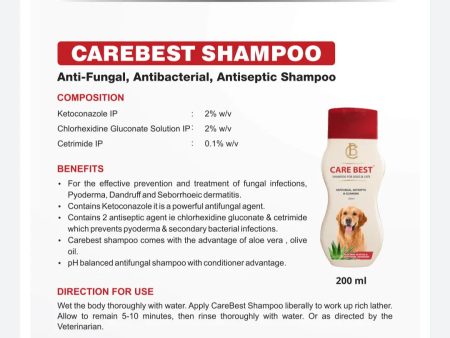 Sky Ec Carebest shampoo antifungal  shampoo for dogs and cats 200 ml Online Sale