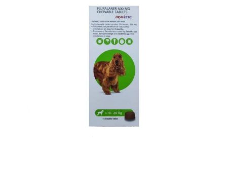 Bravecto Anti Tick And Flea Chewable Tablet 10-20kg Online Hot Sale