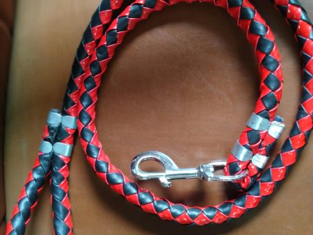 Jacky Treats Rope For Large Dog Red and Black Fashion