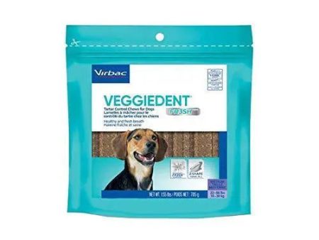 Virbac Veggiedent Oral Hygiene Medium Dog Chew, 350 g Hot on Sale