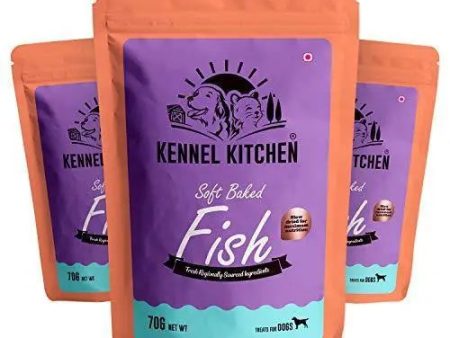 Kennel Kitchen Soft Baked Fish Sticks Treats for Dogs, 70g (Pack of 3) Fashion