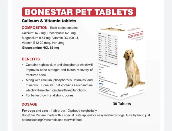 Skyec bonestar calcium 30 tablets Fashion