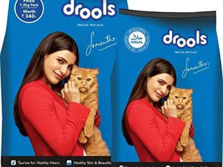 Drools Adult(+1 Year) Dry Cat Food, Mackerel, 3 kg For Sale