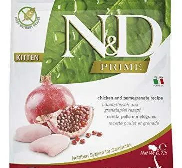 Farmina N&D Prime Dry Cat Food, Kitten, Grain-Free, 1.5kg, Chicken and Pomegranate Online