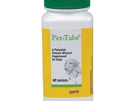 Pet Tabs For Dogs Vitamin Mineral Tablets -Pack of 60 on Sale