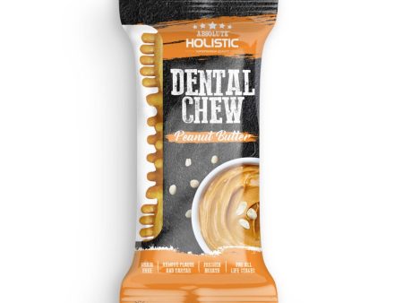 12 FOR $12: Absolute Holistic Peanut Butter Grain-Free Dental Dog Chew Treat 25g For Cheap