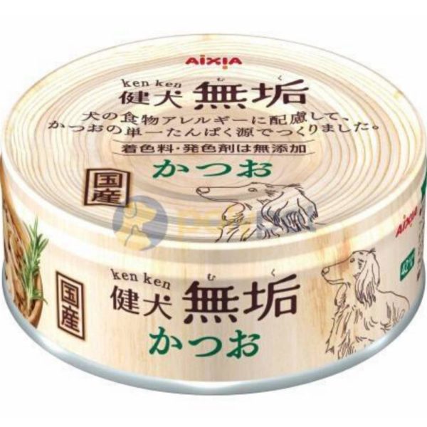 15% OFF: Aixia Ken Ken Muku Pure Skipjack Tuna Grain-Free Canned Dog Food 65g For Cheap