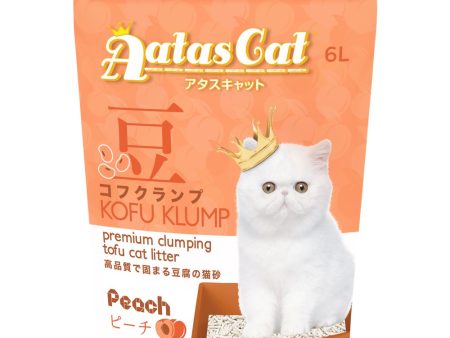 6 FOR $42: Aatas Cat Kofu Klump Tofu Cat Litter (Peach) 6L Discount