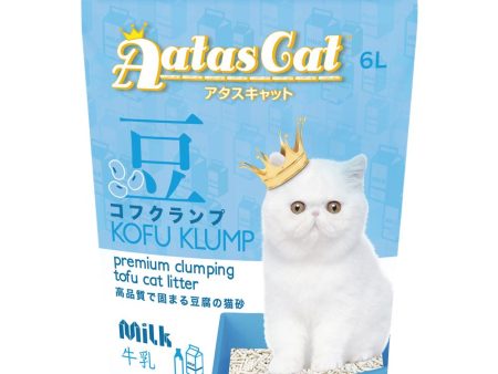 6 FOR $42: Aatas Cat Kofu Klump Tofu Cat Litter (Milk) 6L For Sale