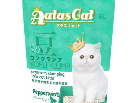 6 FOR $42: Aatas Cat Kofu Klump Tofu Cat Litter (Peppermint) 6L Fashion