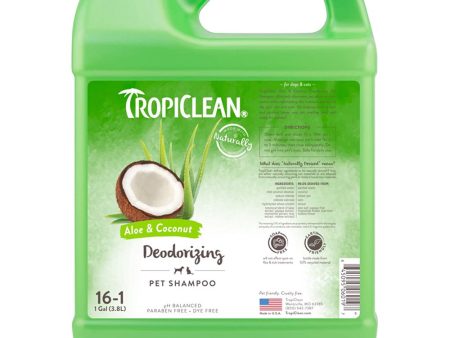 15% OFF: Tropiclean Deodorizing Aloe & Coconut Pet Shampoo 1 Gallon For Discount