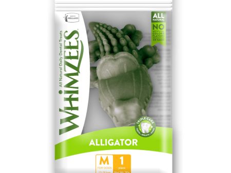 Whimzees Alligator Medium Natural Dental Dog Treat Trial Pack 1ct Cheap