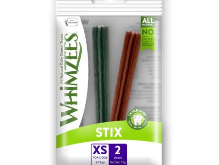 Whimzees Stix Extra Small Natural Dental Dog Treats Trial Pack 2ct on Sale