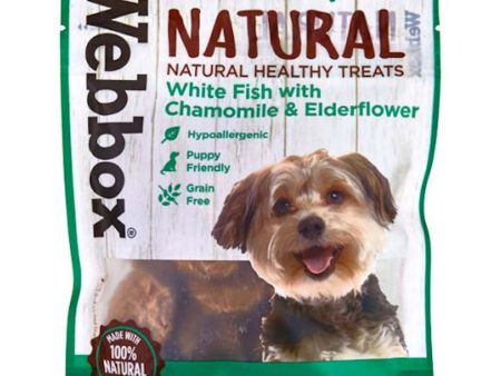 Webbox Natural White Fish with Chamomile & Elderflower Grain-Free Dog Treats 60g Discount