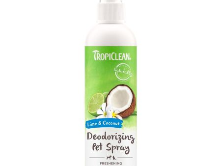 15% OFF: Tropiclean Lime & Coconut Deodorizing Pet Spray 8oz on Sale